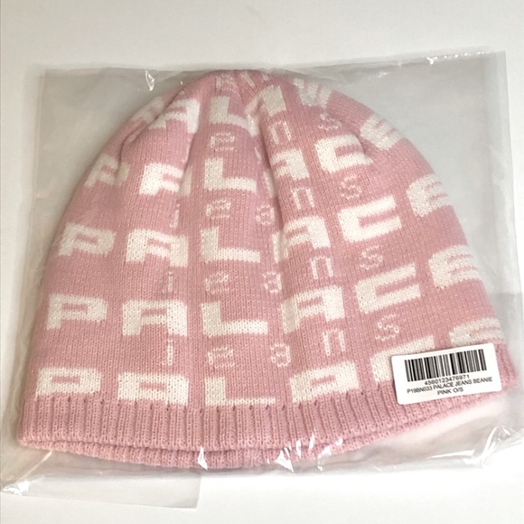 Palace Jeans Pink Beanie Cap Snow Hat 